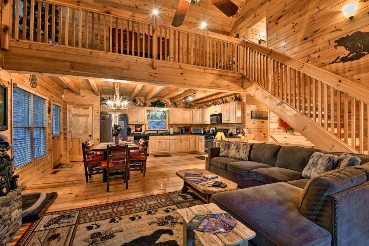 Riverside Ellijay Cabin With Hot Tub And Game Room Екстериор снимка