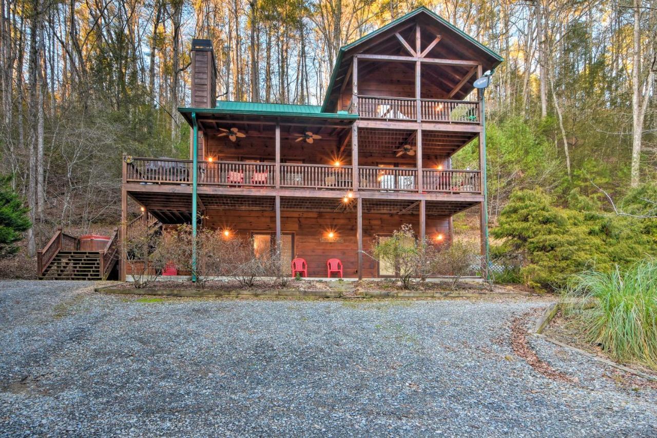 Riverside Ellijay Cabin With Hot Tub And Game Room Екстериор снимка