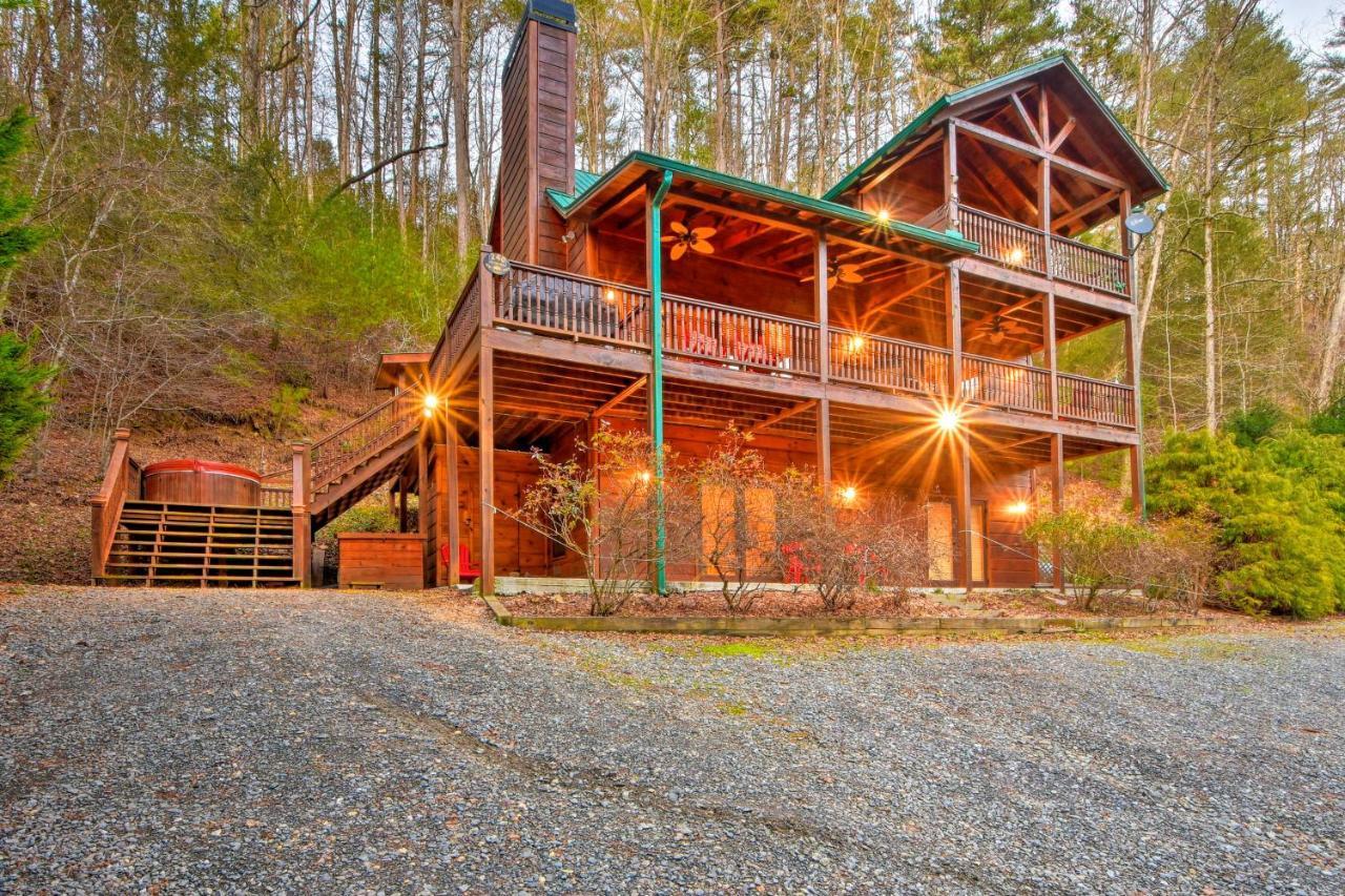 Riverside Ellijay Cabin With Hot Tub And Game Room Екстериор снимка