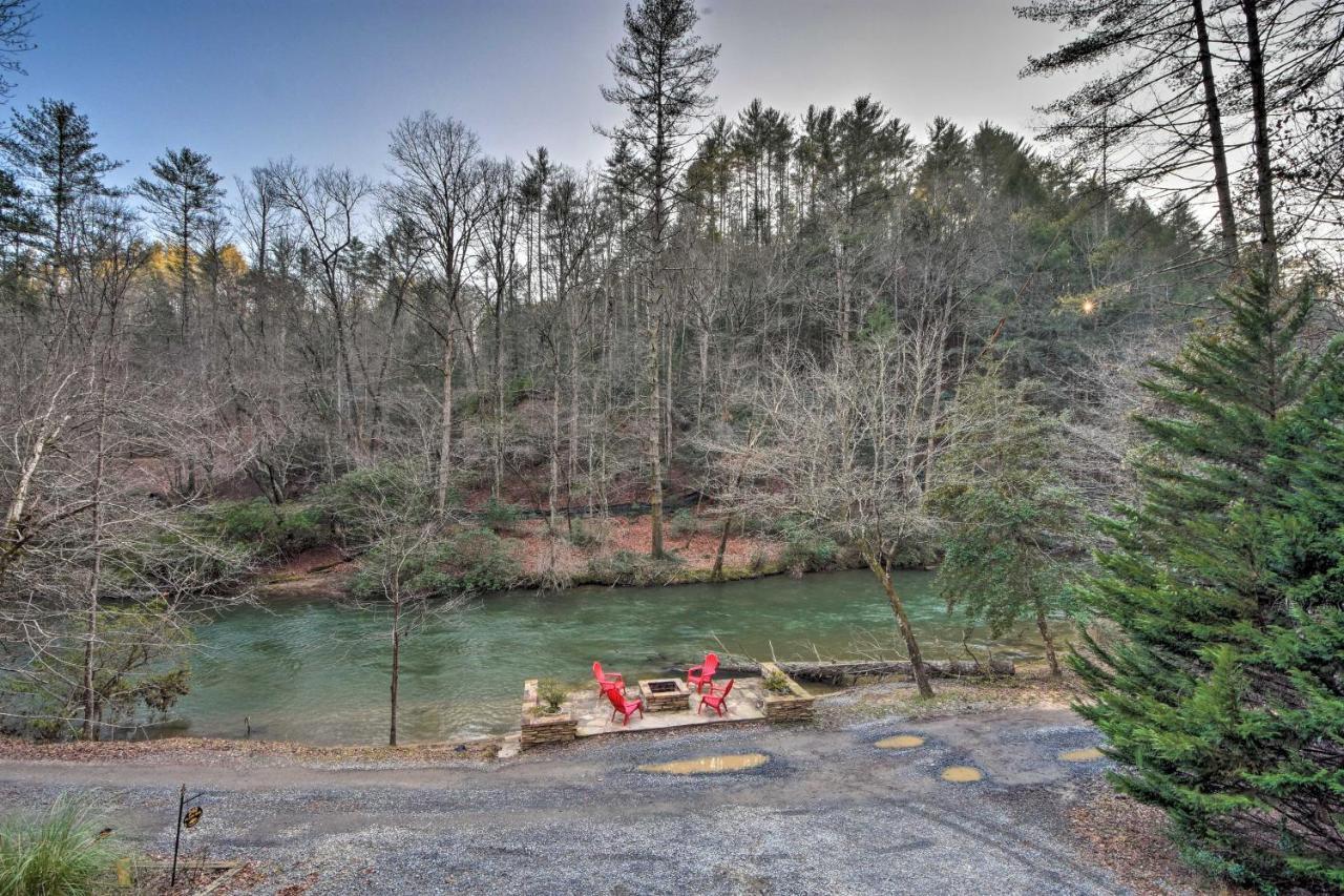 Riverside Ellijay Cabin With Hot Tub And Game Room Екстериор снимка