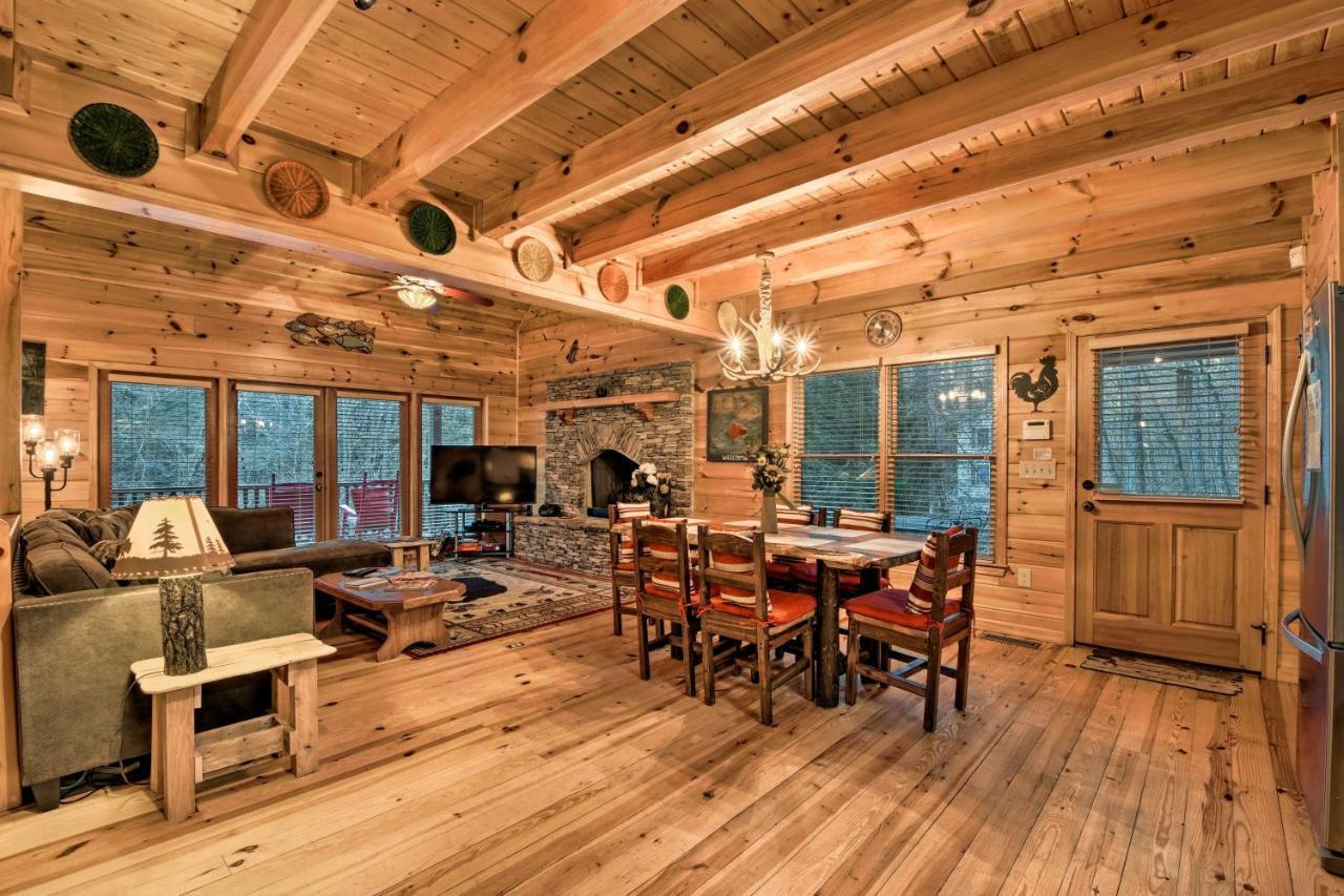 Riverside Ellijay Cabin With Hot Tub And Game Room Екстериор снимка