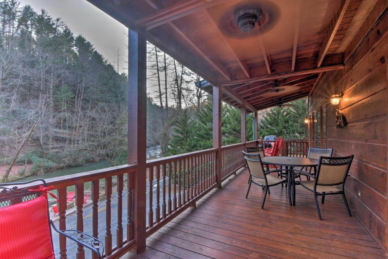 Riverside Ellijay Cabin With Hot Tub And Game Room Екстериор снимка