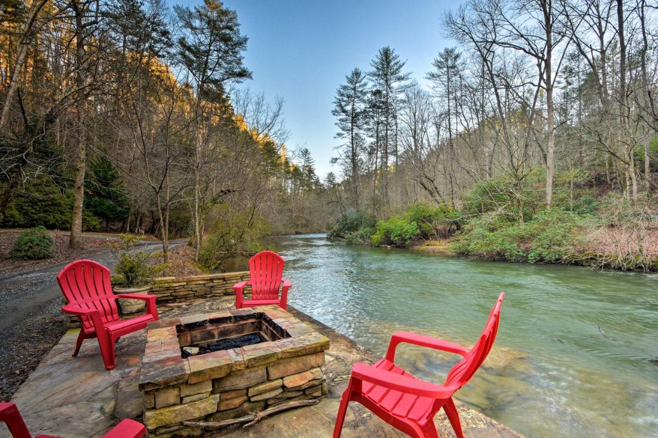 Riverside Ellijay Cabin With Hot Tub And Game Room Екстериор снимка