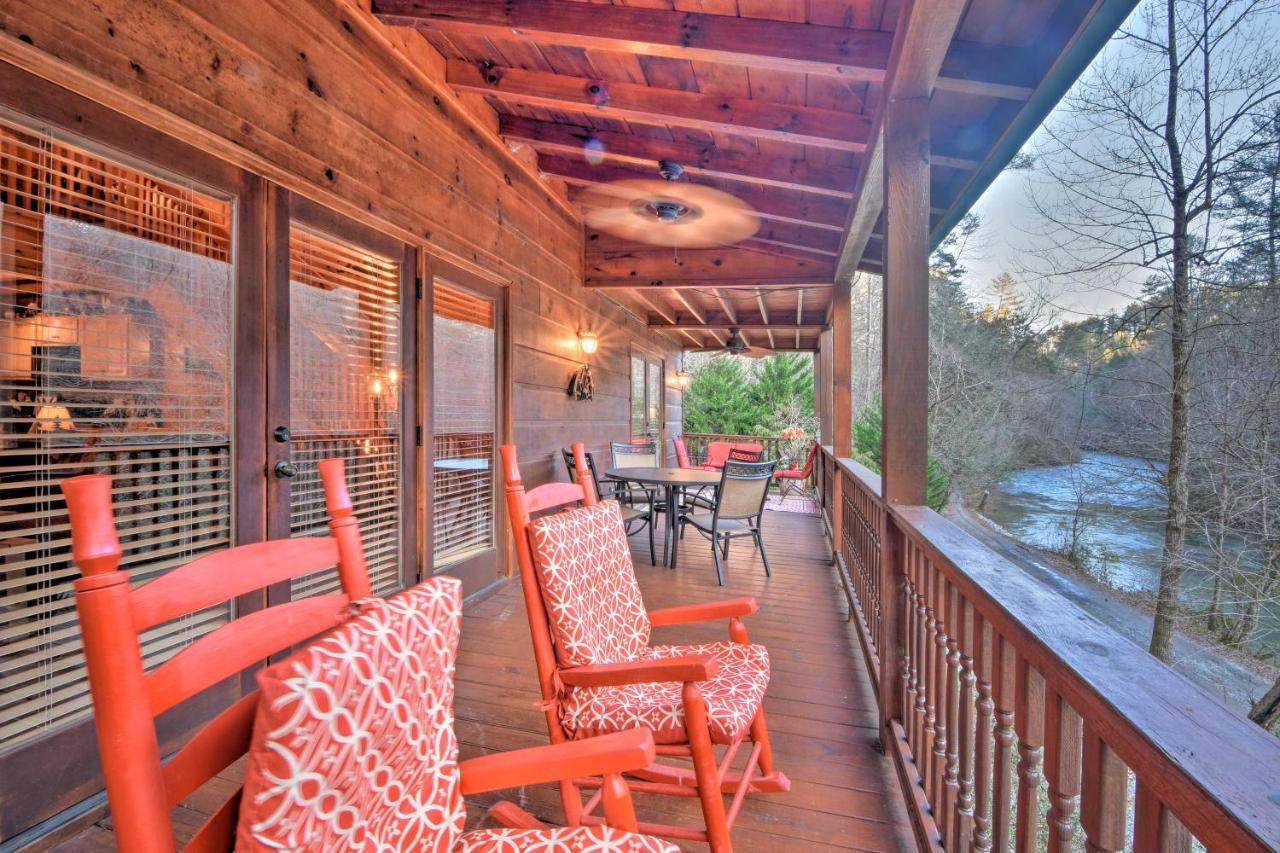 Riverside Ellijay Cabin With Hot Tub And Game Room Екстериор снимка