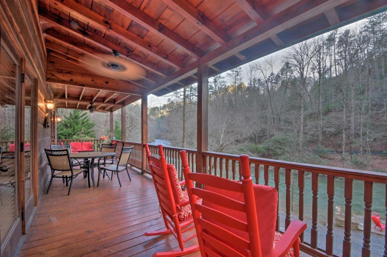 Riverside Ellijay Cabin With Hot Tub And Game Room Екстериор снимка